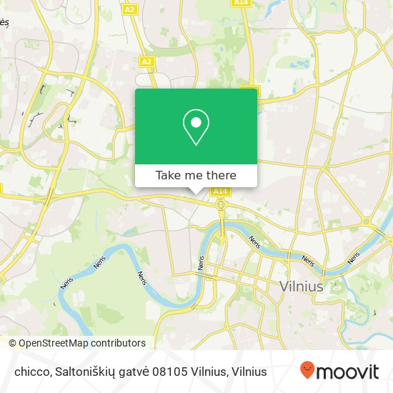 chicco, Saltoniškių gatvė 08105 Vilnius žemėlapis
