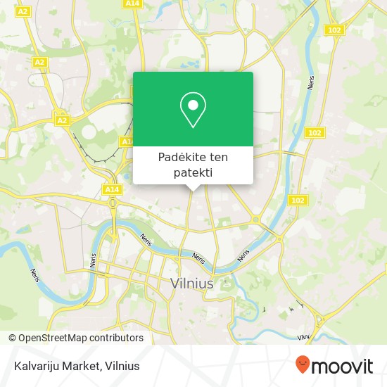 Kalvariju Market žemėlapis