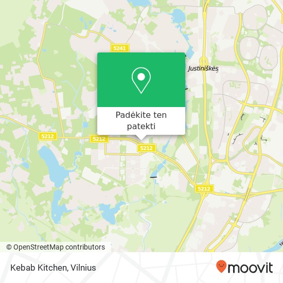 Kebab Kitchen, Priegliaus gatvė Vilnius žemėlapis