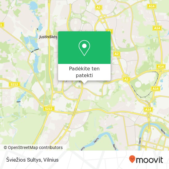 Šviežios Sultys, Viršuliškių gatvė 05112 Vilnius žemėlapis