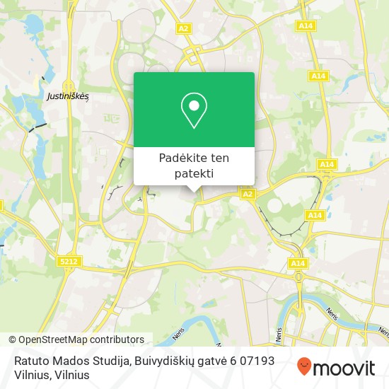 Ratuto Mados Studija, Buivydiškių gatvė 6 07193 Vilnius žemėlapis