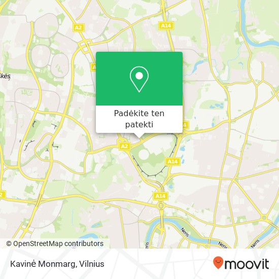 Kavinė Monmarg, 07149 Vilnius žemėlapis