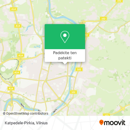 Katpedele-Pirkia žemėlapis
