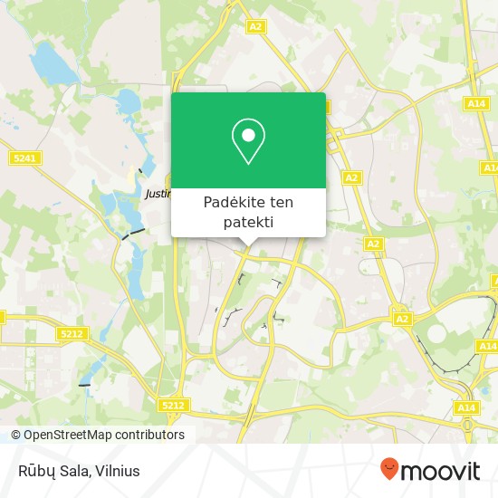 Rūbų Sala, Justiniškių gatvė 91 05253 Vilnius žemėlapis