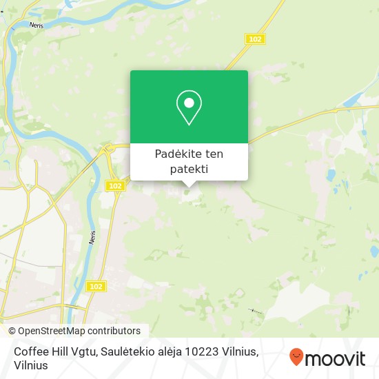 Coffee Hill Vgtu, Saulėtekio alėja 10223 Vilnius žemėlapis