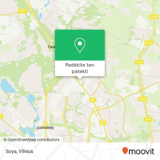 Soya, Ukmergės gatvė 369 06327 Vilnius žemėlapis