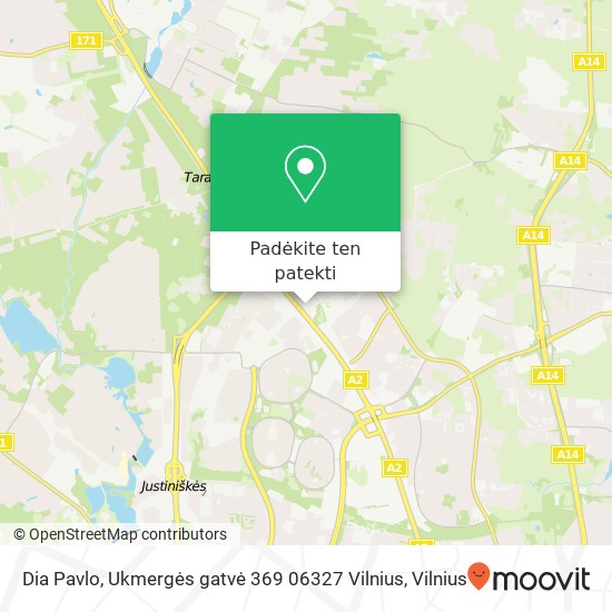 Dia Pavlo, Ukmergės gatvė 369 06327 Vilnius žemėlapis