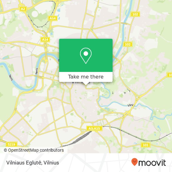 Vilniaus Eglutė žemėlapis