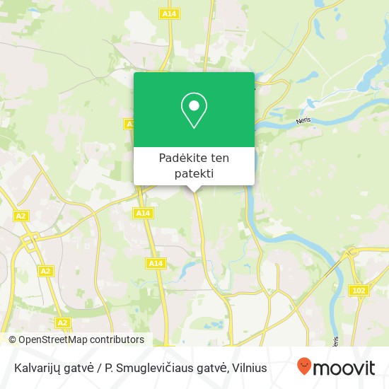 Kalvarijų gatvė / P. Smuglevičiaus gatvė žemėlapis