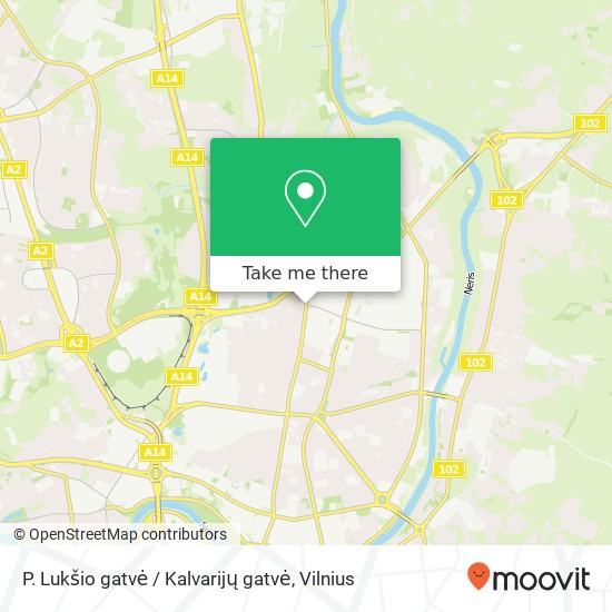P. Lukšio gatvė / Kalvarijų gatvė žemėlapis