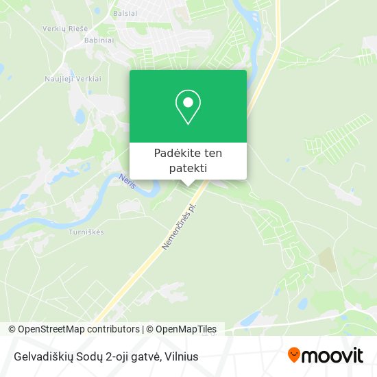 Gelvadiškių Sodų 2-oji gatvė žemėlapis