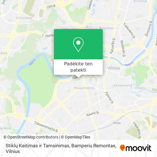 Stiklų Keitimas ir Tamsinimas, Bamperiu Remontas žemėlapis