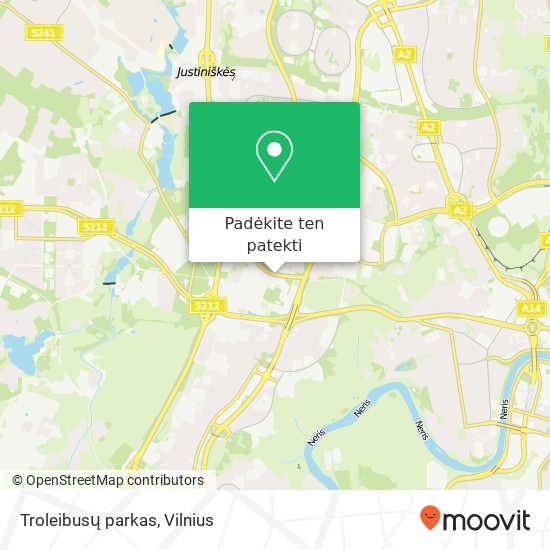 Troleibusų parkas žemėlapis
