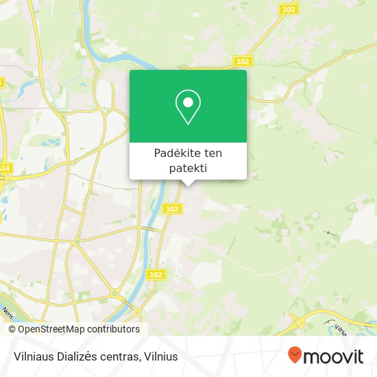 Vilniaus Dializės centras žemėlapis