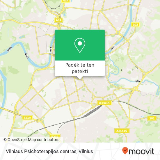 Vilniaus Psichoterapijos centras žemėlapis