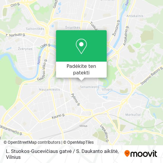 L. Stuokos-Gucevičiaus gatvė / S. Daukanto aikštė žemėlapis