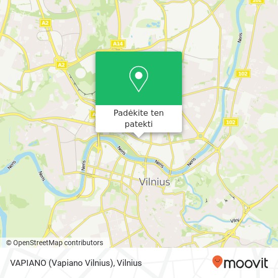 VAPIANO (Vapiano Vilnius) žemėlapis