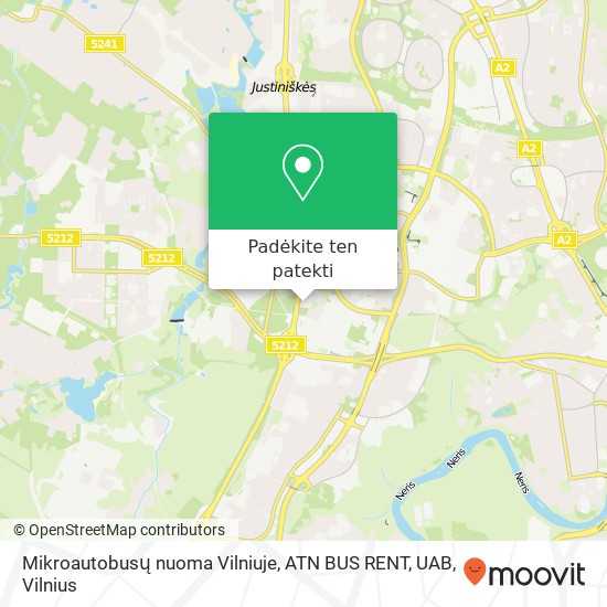 Mikroautobusų nuoma Vilniuje, ATN BUS RENT, UAB žemėlapis