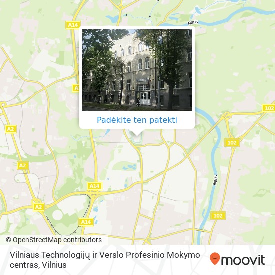 Vilniaus Technologijų ir Verslo Profesinio Mokymo centras žemėlapis