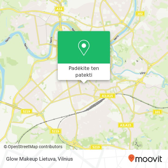 Glow Makeup Lietuva žemėlapis
