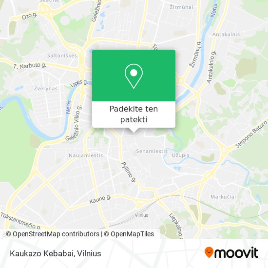 Kaukazo Kebabai žemėlapis