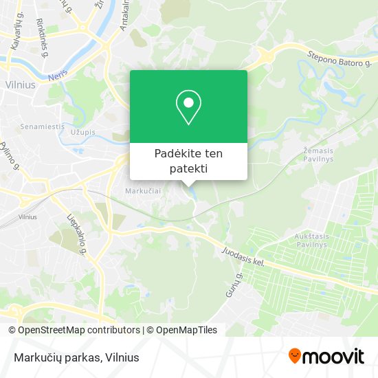 Markučių parkas žemėlapis