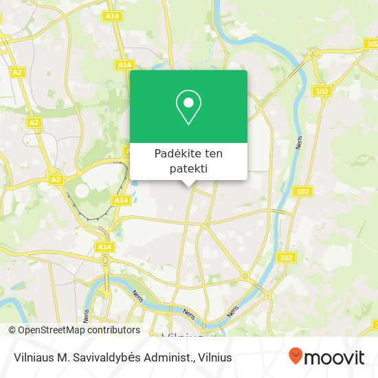 Vilniaus M. Savivaldybės Administ. žemėlapis