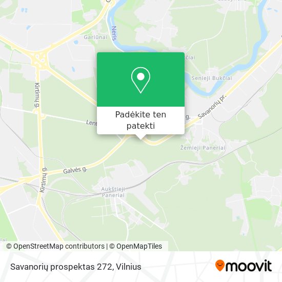 Savanorių prospektas 272 žemėlapis