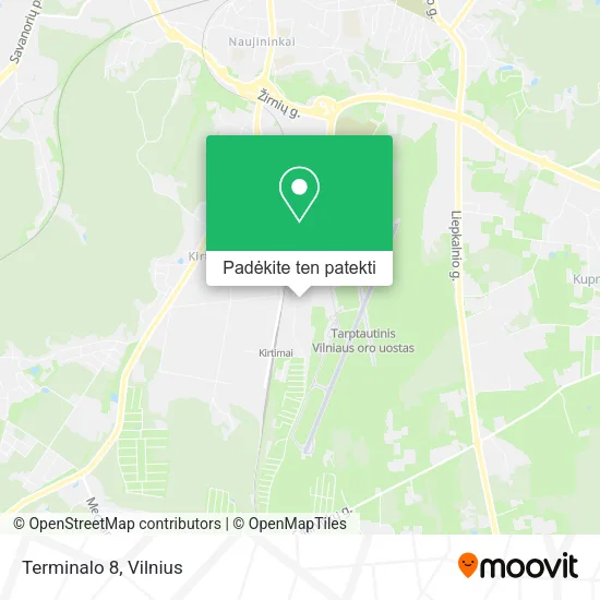 Terminalo 8 žemėlapis