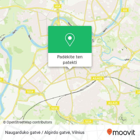 Naugarduko gatvė / Algirdo gatvė žemėlapis