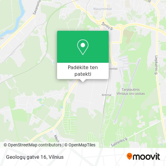 Geologų gatvė 16 žemėlapis