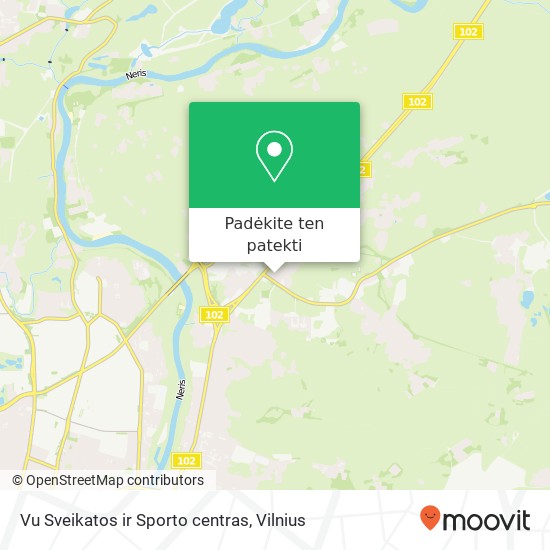 Vu Sveikatos ir Sporto centras žemėlapis