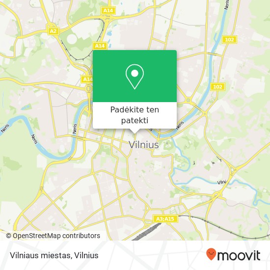 Vilniaus miestas žemėlapis