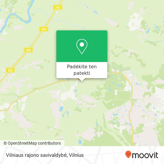 Vilniaus rajono savivaldybė žemėlapis