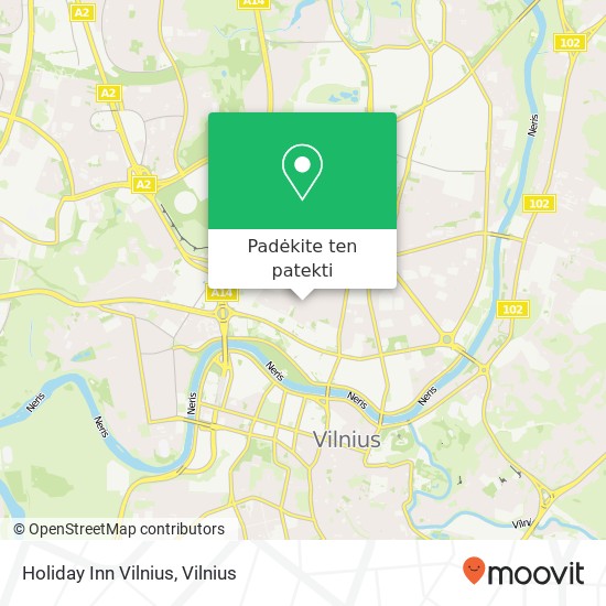 Holiday Inn Vilnius žemėlapis