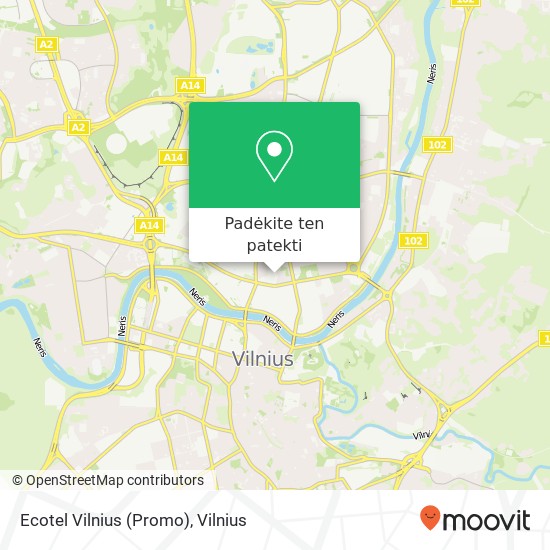 Ecotel Vilnius (Promo) žemėlapis