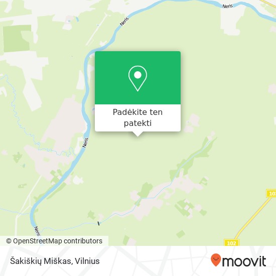 Šakiškių Miškas žemėlapis