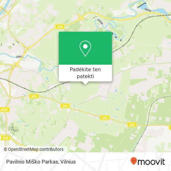 Pavilnio Miško Parkas žemėlapis