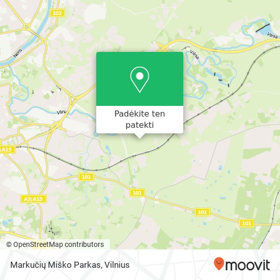 Markučių Miško Parkas žemėlapis