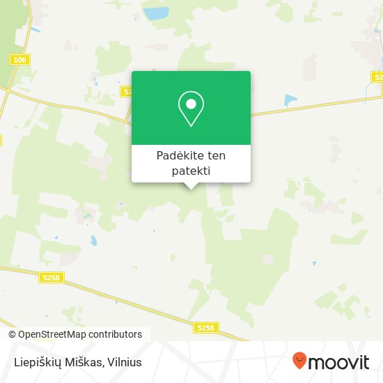 Liepiškių Miškas žemėlapis
