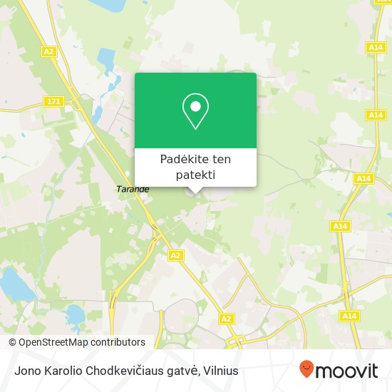 Jono Karolio Chodkevičiaus gatvė žemėlapis