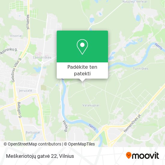 Meškeriotojų gatvė 22 žemėlapis