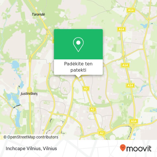 Inchcape Vilnius žemėlapis