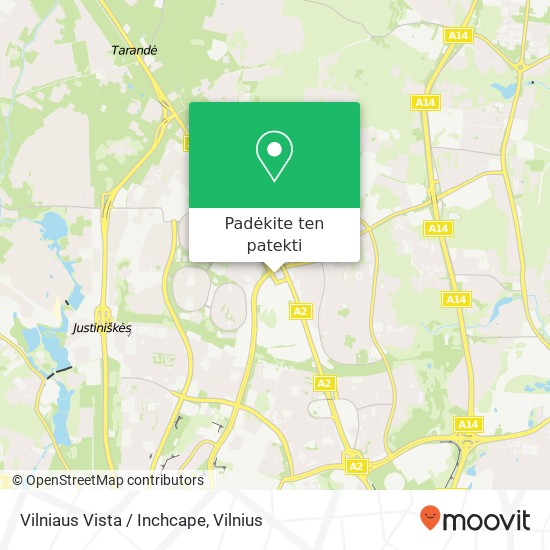 Vilniaus Vista / Inchcape žemėlapis