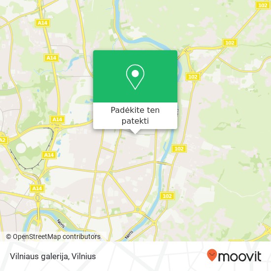 Vilniaus galerija žemėlapis