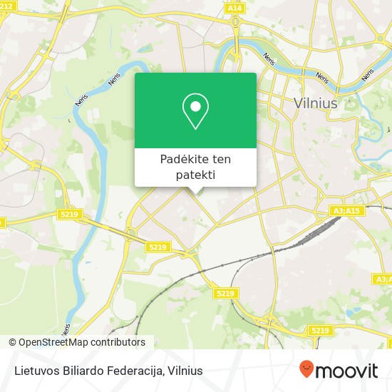 Lietuvos Biliardo Federacija žemėlapis