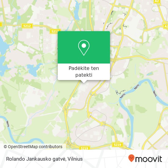 Rolando Jankausko gatvė žemėlapis