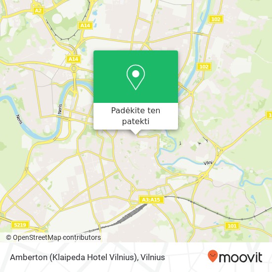 Amberton (Klaipeda Hotel Vilnius) žemėlapis