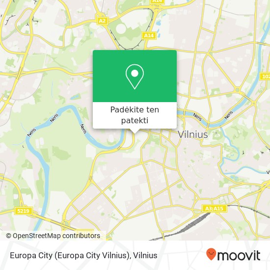 Europa City (Europa City Vilnius) žemėlapis