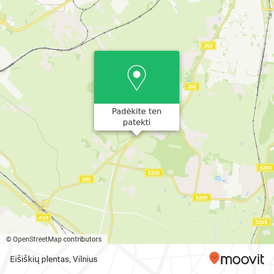 Eišiškių plentas žemėlapis